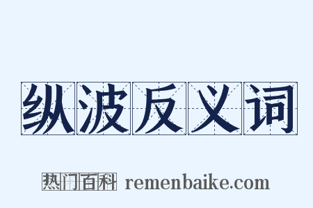 纵波反义词是什么意思的图片